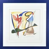 Alfred Alexander Gockel, Abstracte compositie, Aquarel op papier