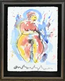 Naakte vrouw by Anton Heyboer, Aquarel op papier, offered Jul 2024