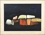 Paz Subercaseaux, Abstracte compositie, 1924, Olieverf op board