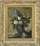 Gerard van Lerven, Vaas met bloemen, Olieverf op linnen