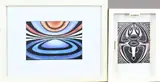 Enschede Twee werken van Jan Berfelo, Abstract, Aquarel op papier