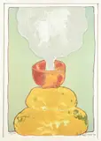 Mark Brusse, '90, Volcano Bowl, Litho op papier