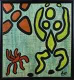 Willem Frederik Beers, Moderne compositie, 1928, Olieverf op schilderskarton