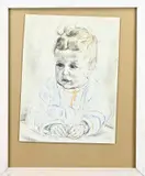 Jan Sluijters, Portret baby, Lithografie