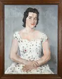 Pol Dom, Portret jonge dame, Olieverf op linnen