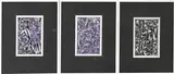 Drie werken van Eef de Weerd, Abstract, Zwarte inkt op papier
