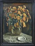 Evert Moll, bloemstilleven, Olieverf op linnen