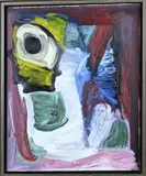 Wim Izaks, Abstract, Olieverf op linnen