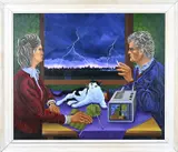 Joep Erven, Surrealistisch, Olieverf op linnen
