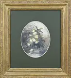 Margaretha Roosenboom, Vaas met rozen, Aquarel op papier