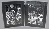 Twee werken van Eef de Weerd, Abstract, Zwarte inkt op papier