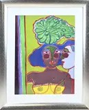 Corneile, Vrouw met man, Litho op papier