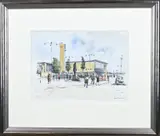 Jan Korthals, Busstation met figuren