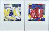 2x J.A. Smit, (JAS), Mokum Red/Bellona, Lithografie op papier