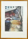 Annica Koot, Industriële compositie, 1955, Gemengde techniek op papier