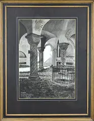 Johan Grabijn, Gewelven Deventer, Gemengde techniek op papier