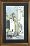 Johan Grabijn, Kerk, Aquarel op papier