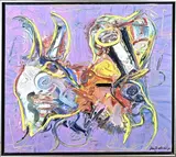 Jan te Wierik, Abstract, Olieverf op linnen