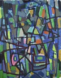 Eef de Weerd, Abstract, Olieverf op linnen