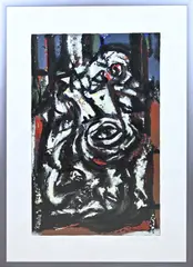 Theo Wolvecamp, Abstract, Lithografie op papier