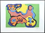 Abstract by Karel Appel, Lithografie op papier, offered Jan 2024