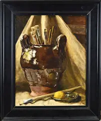 Johan Grabijn, Stilleven, Olieverf op paneel
