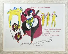 Danseres by Groot werk van Anton Heyboer, Gemengde techniek op papier, offered Jan 2024