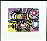 M. Ellens, Abstract, Gemengde techniek op papier