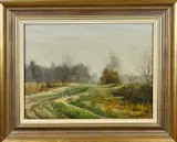 Gerard Krol, Zandpad in Buurse, Olieverf op linnen