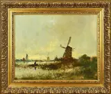 Van Dongen, Hollands poldergezicht, Olieverf op paneel