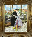 Jan Fijnheer, Volendammer met kind, Olieverf op linnen