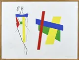 Figuur + abstract by Lithografie Frans Molenaar + Bol Bonier, Lithografie Frans Molenaar + Bol Bonier, offered Jan 2024