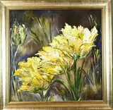 Josephina Kersten, Wilde crocus, Olieverf op linnen
