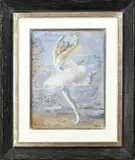 Gerard Hordijk, Ballerina, Aquarel op papier