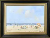 Strandgezicht Scheveningen by Den Haag J.H. van Leeuwen, Olieverf op linnen, offered Oct 2023