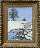 C. de Waal, Winterlandschap, Olieverf op linnen