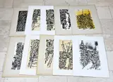 Tien werken van Eef de Weerd, Abstract, Tien abstracte werken op papier
