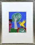 Guilliaume Corneille, Visage, arbre, oiseau