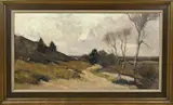 Xeno Münninghoff, Landschap met beek, Olieverf op linnen