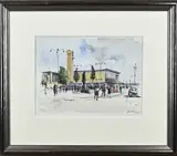 Jan Korthals, Treinstation