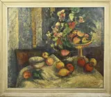 Laurens Bleeker, Stilleven met fruit, Olieverf op linnen