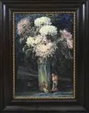 Marthe Dupuis, Vaas met bloemen, Olieverf op linnen