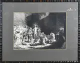 Jezus Christus met volgelingen by 19e Eeuwse nadruk van ets van Rembrandt van Rhijn, 19e Eeuwse nadruk van ets van Rembrandt van Rhijn, offered Jul 2023