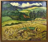 Lydia Duif, Impressionistisch landschap, Olieverf op linnen