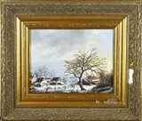 A. van Haften, Hollands wintergezicht, Olieverf op linnen
