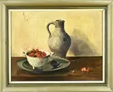 P.J. Glisman, Stilleven, 1936, Olieverf op paneel