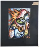 Frans Houben, Surrealistische voorstelling, Aquarel op papier