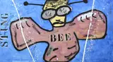 Espen Greger Hagen, Sting bee, Acryl op linnen