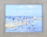 Pieter van Noort, Strandgezicht, Olieverf op paneel