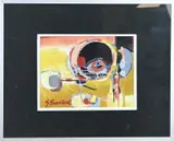 Gérard Grassère, Moderne voorstelling, Gouache op papier